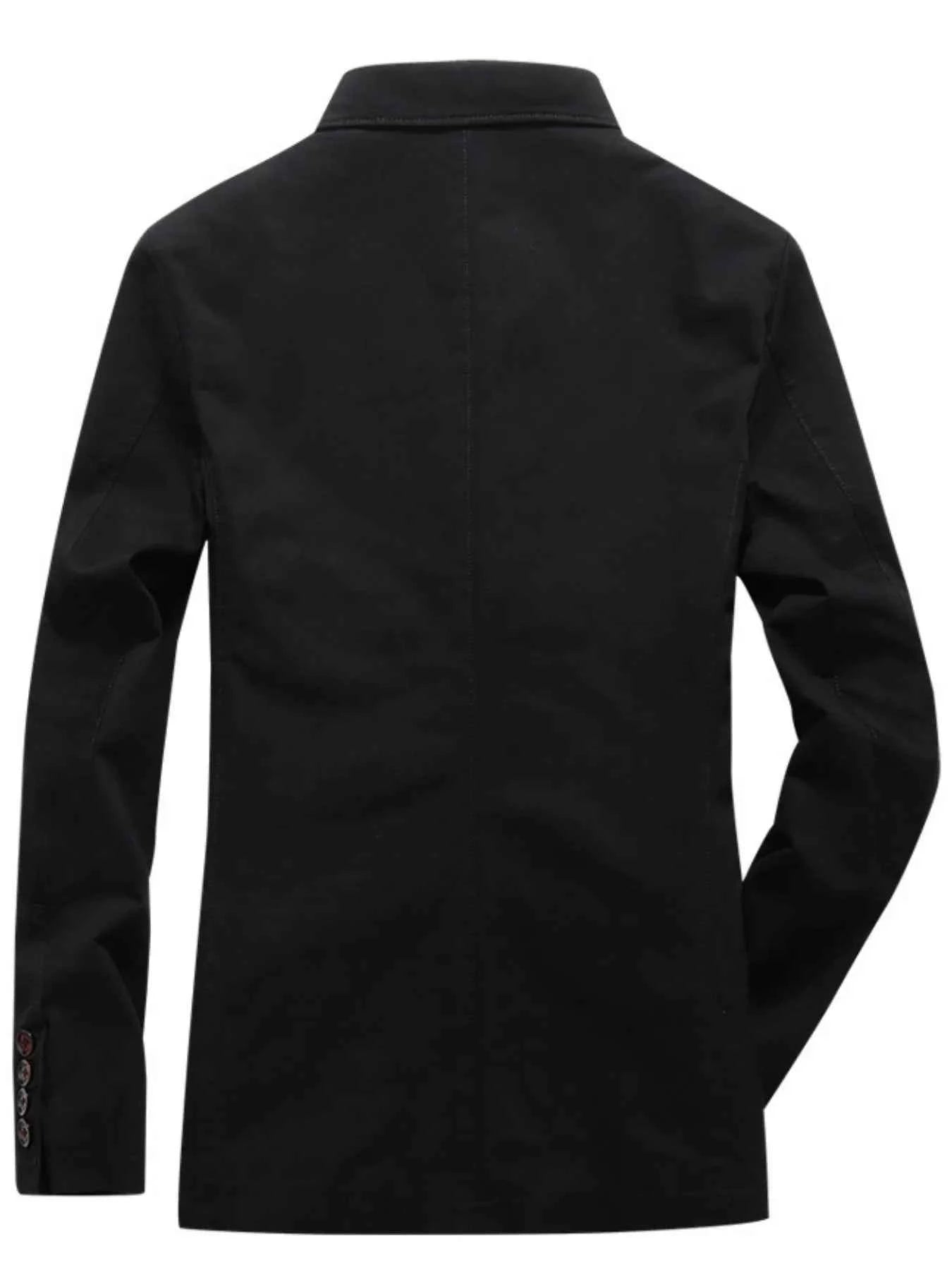 Men's Plus Size Button Up Long Sleeve Blazer
