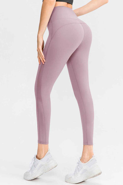 Wide Waistband Slim Fit Long Sports Pants