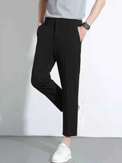 Men's Slim Fit Cropped Pants