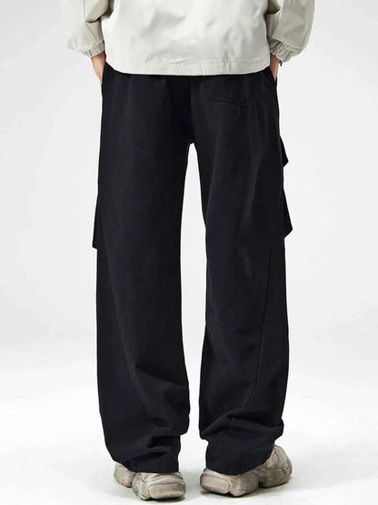 Men's Plus Size Cargo Utility Pants with Multiple Pockets