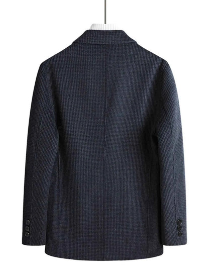 Men's Plus Size Lapel Collar Long Sleeve Blazer