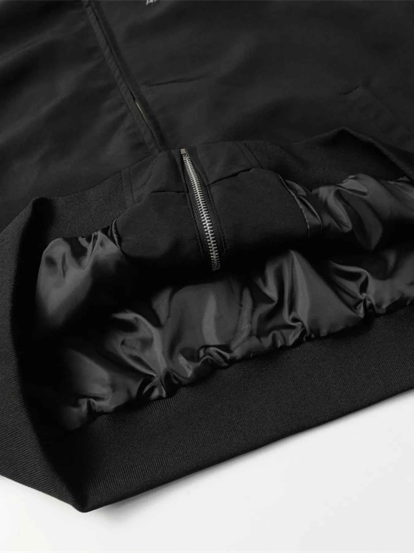 Men's Star Pattern Zip-Up Jacket