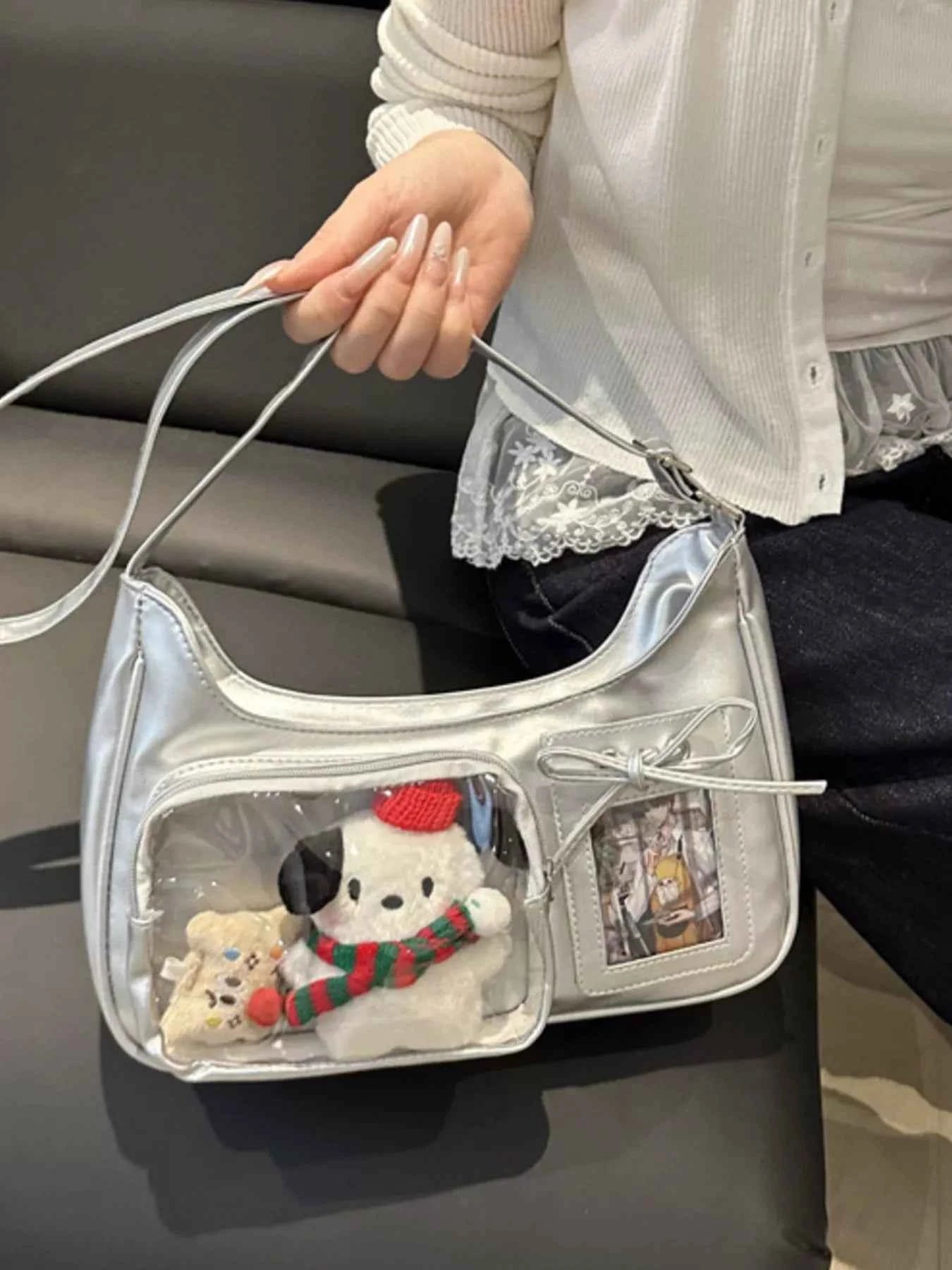 Clear Pocket Crossbody Bag