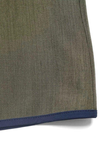 Contrast Trim Button-Up Jacket