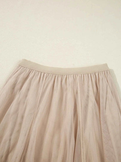 High-Waisted Midi Skirt