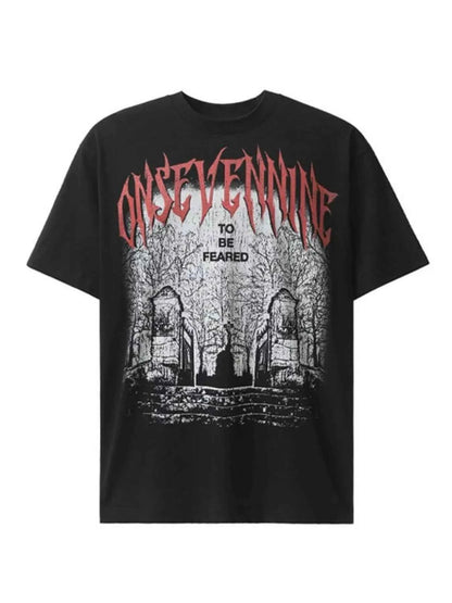 Men's Graphic Round Neck Short Sleeve T-Shirt