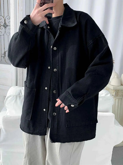 Men's Button Up Long Sleeve Jacket