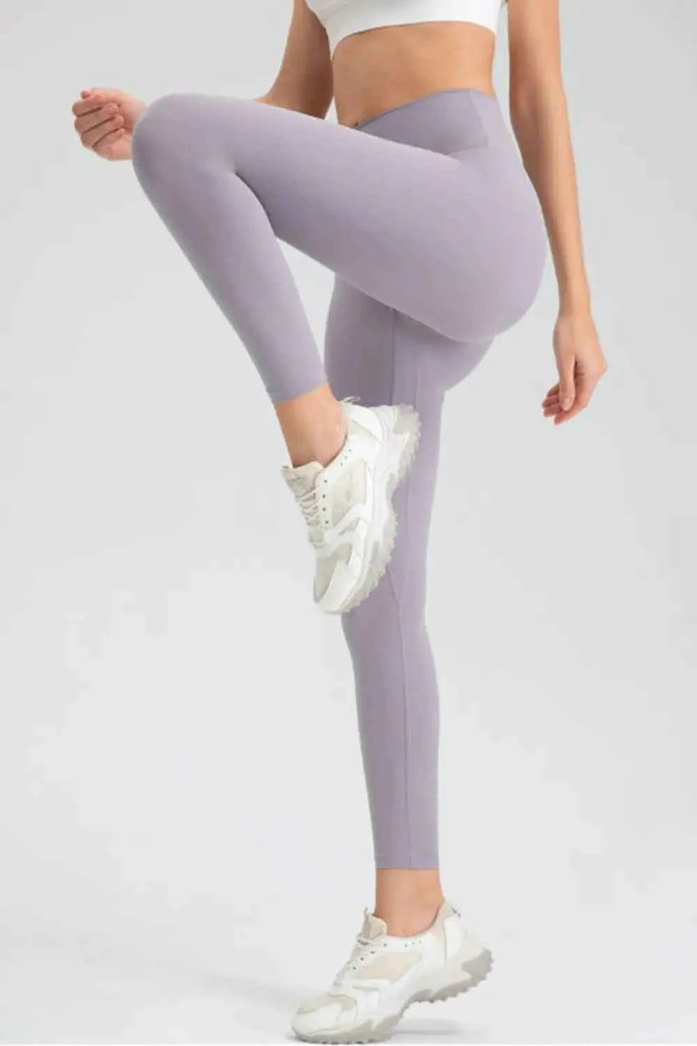 Wide Waistband Slim Fit Active Leggings