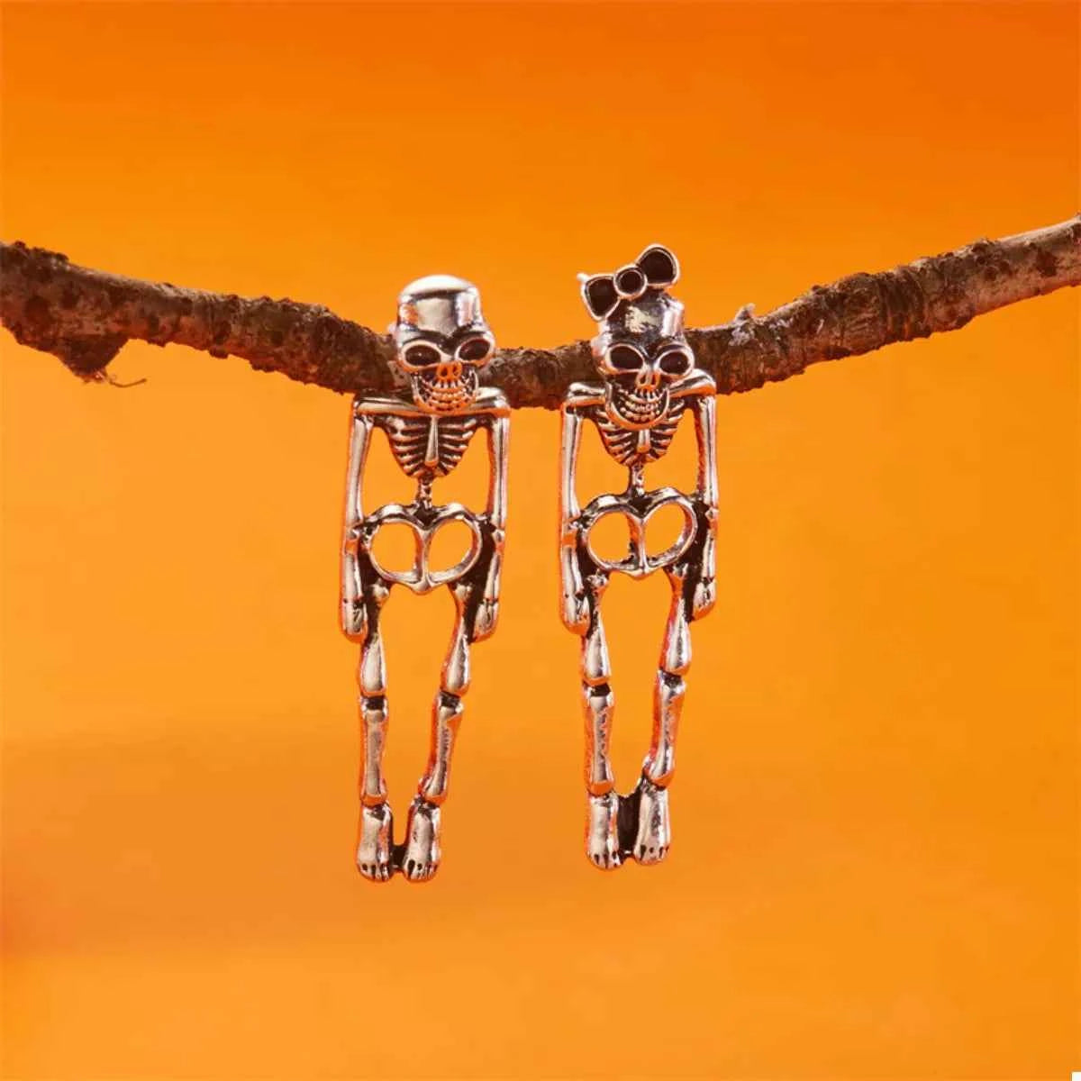 Halloween Skeleton Drop Earrings