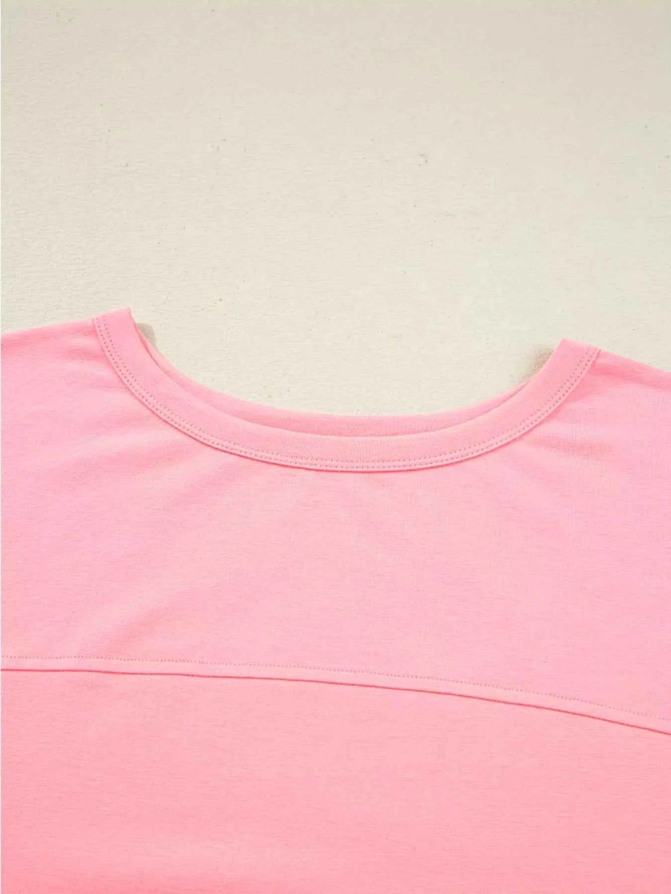 Floral Color Block Patchwork Long Sleeve Top