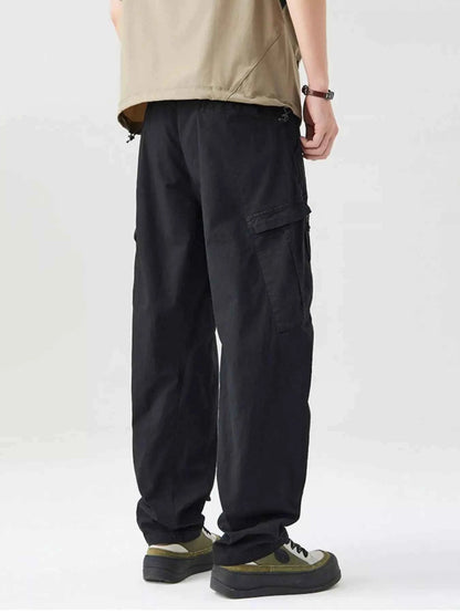 Men's Full Size Wide Leg Cargo Pants Plus Size