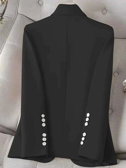 Single-Button Long Sleeve Blazer