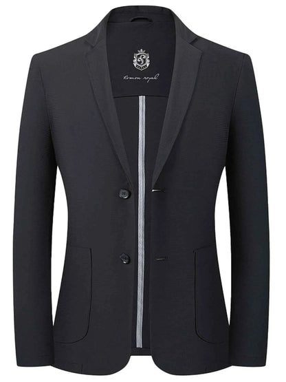 Men's Lapel Collar Long Sleeve Blazer