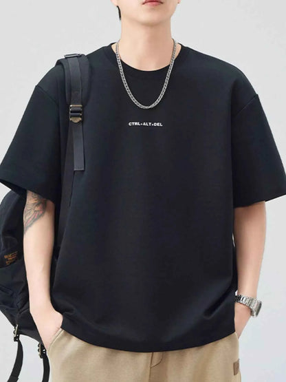 Men's Plus Size Round Neck Short Sleeve T-Shirt