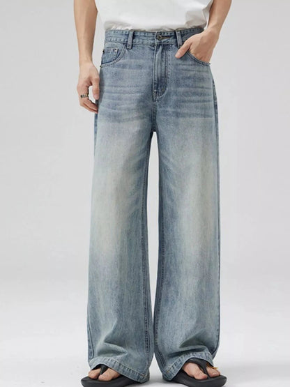 Men's Full Size Wide Leg Jeans Plus Size