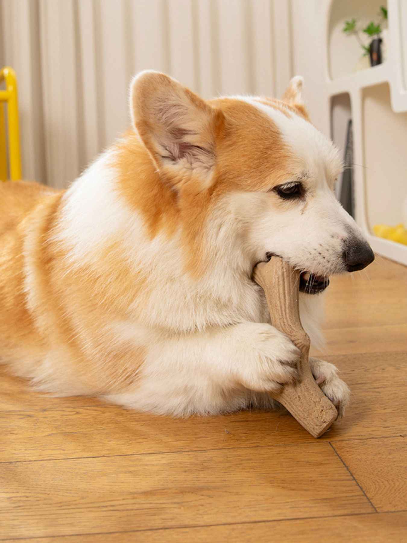 Durable Antler-Shaped Dog Chew Toy