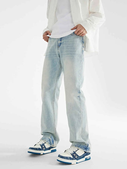 Men's Wash Loose Fit Jeans