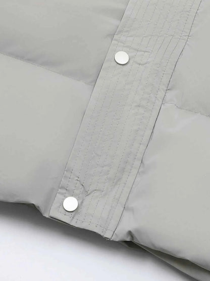 Men's Full Size Quilted Long Sleeve Puffer Jacket Plus Size