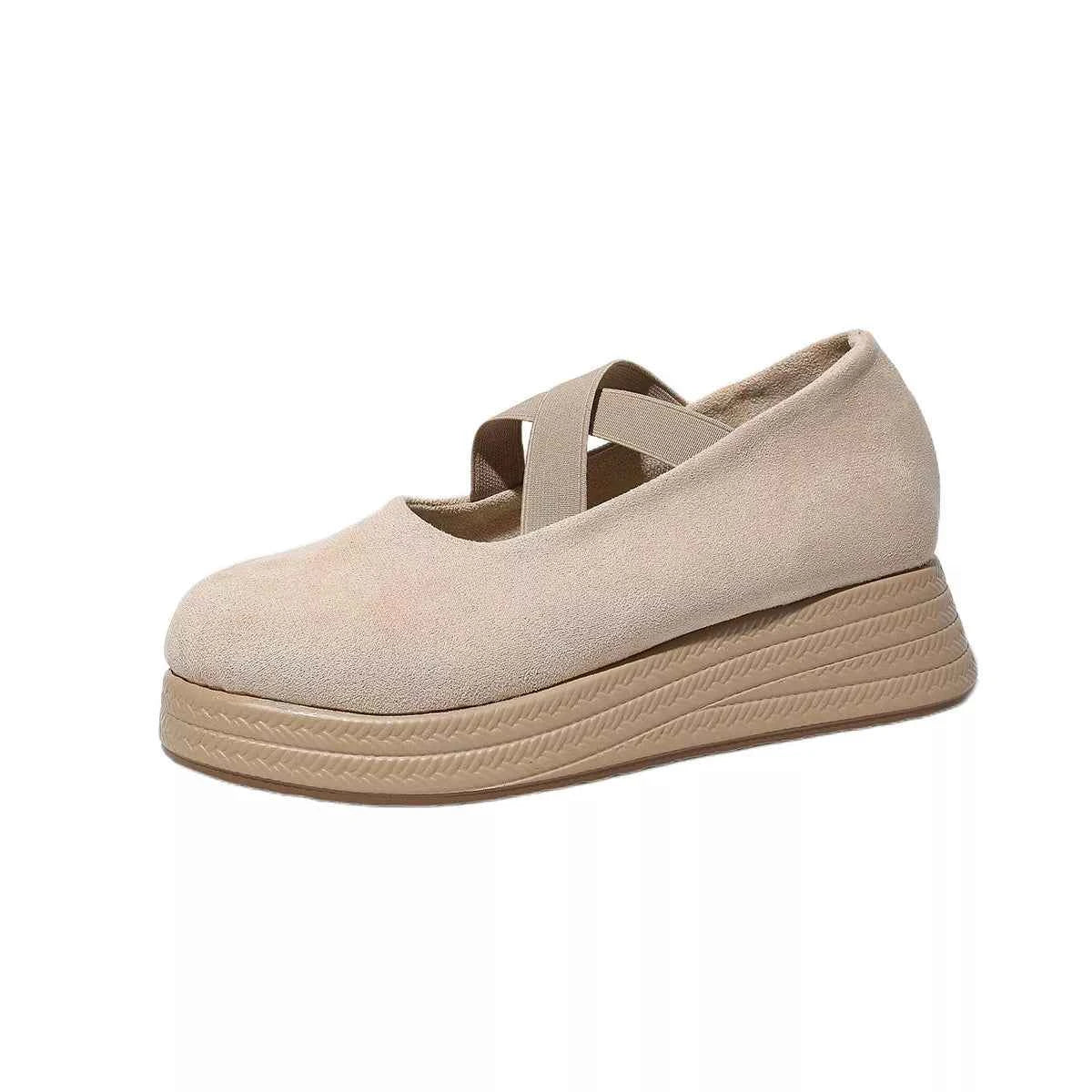 Crisscross Wedge Slip-Ons
