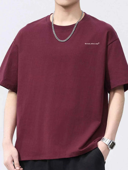 Men's Full Size Round Neck Short Sleeve T-Shirt Plus Size