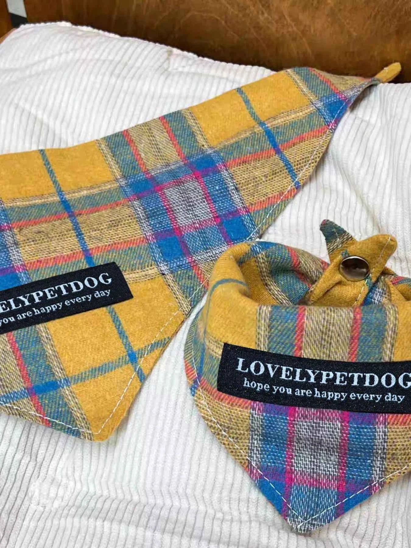 Plaid Pet Scarf