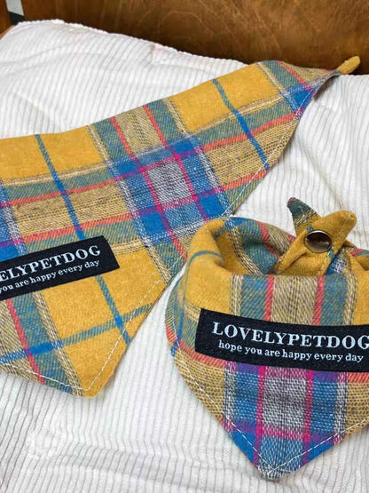 Plaid Pet Scarf