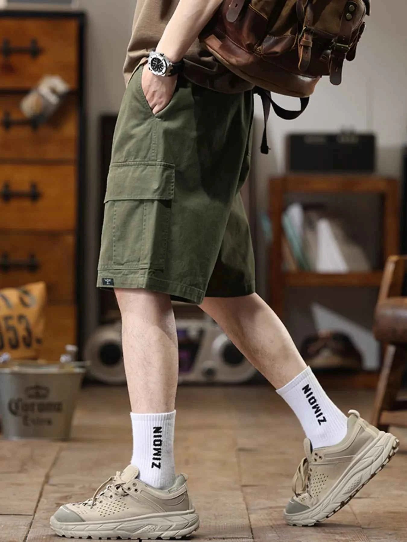 Men's Plus Size Casual Cargo Shorts