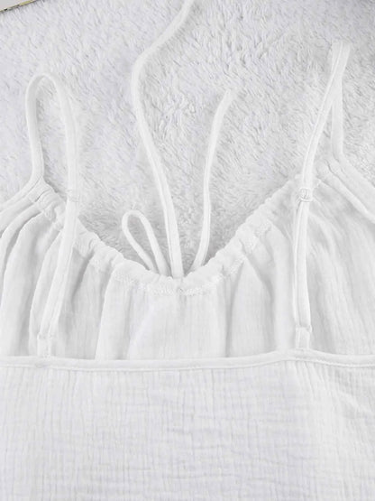 Tie Front Cami and Shorts Lounge Set