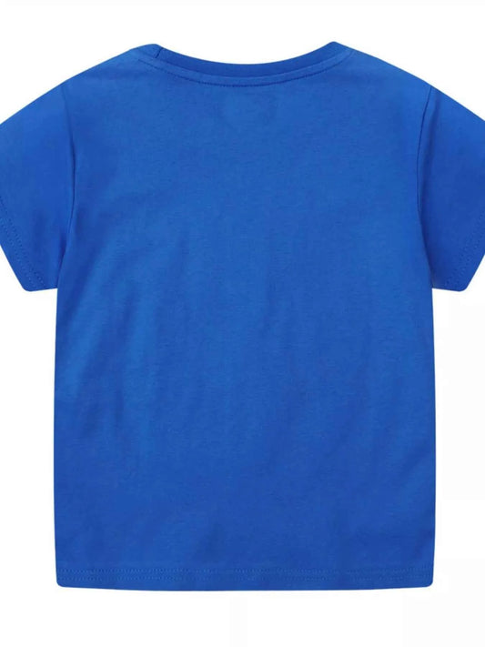 Children's Construction Vehicles Crew Neck T-Shirt