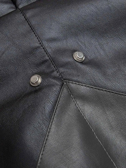 Men's Faux Fur Hooded Contrast Bomber Jacket