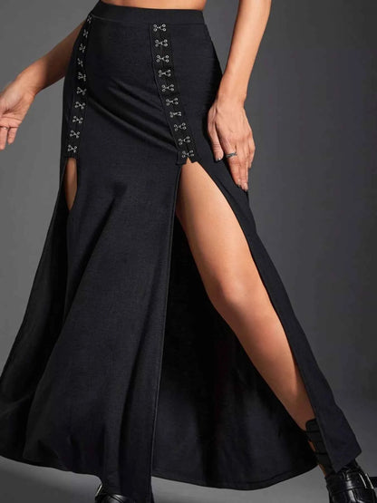 High Waist Slit Skirt