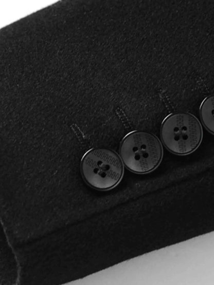 Men's Plus Size Wool Long Sleeve Outerwear