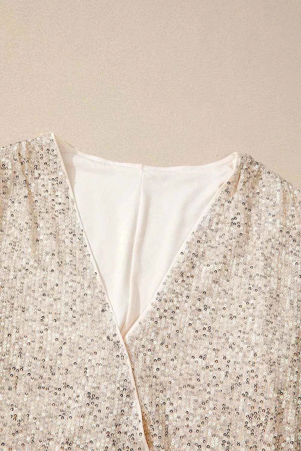 Sparkling Sequin Long Sleeve Bodysuit