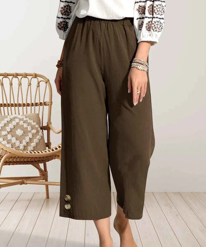 Wide Leg Cropped Pants