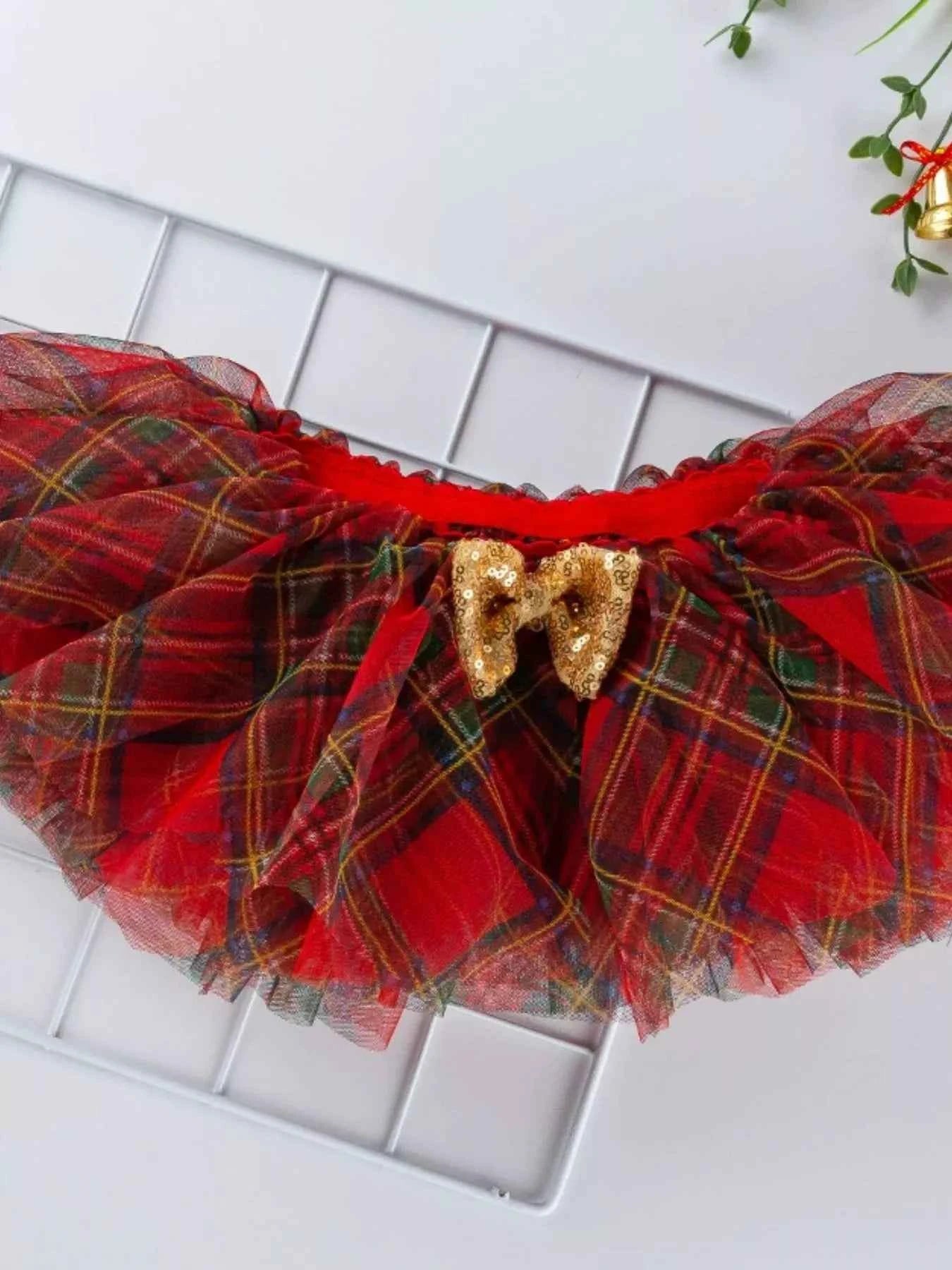 Children's Christmas Santa Baby Outfit Set with Headband