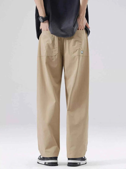 Men's Full Size Basic Style Wide Leg Pants Plus Size