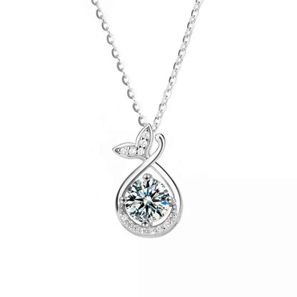 1 Carat Moissanite Pendant Necklace