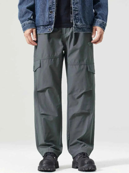 Men's Full Size Wide Leg Cargo Pants Plus Size