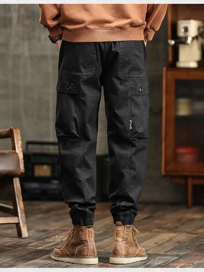 Men's Full Size Pocketed Loose Fit Joggers Plus Size