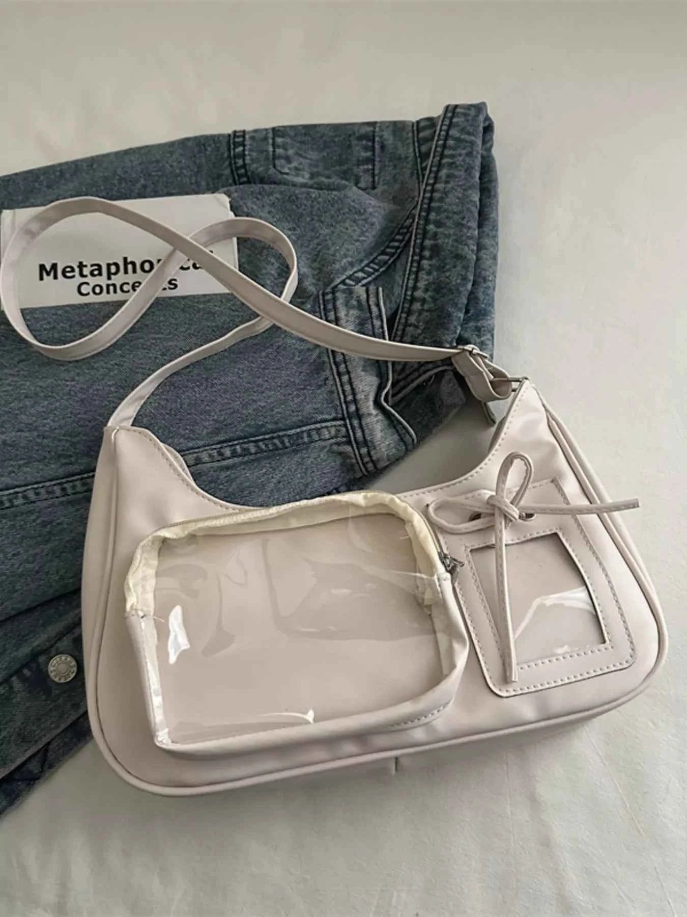 Clear Pocket Crossbody Bag