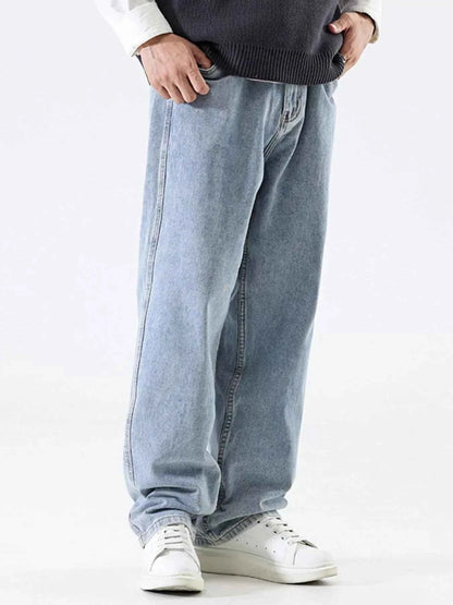 Men's Relaxed Fit Wide Leg Jeans