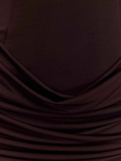 Asymmetrical One-Shoulder Ruched Mini Dress