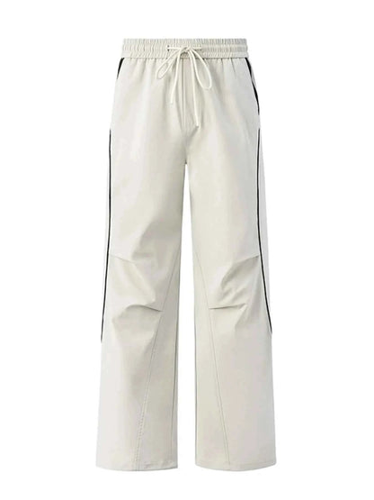 Men's Stripe Wide Leg Cargo Pants