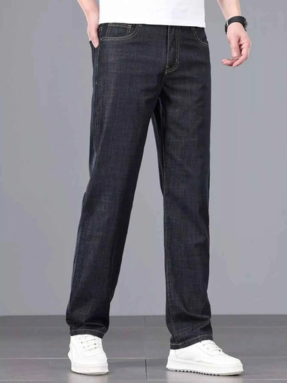Men's Wash Straight Leg Comfort Jeans