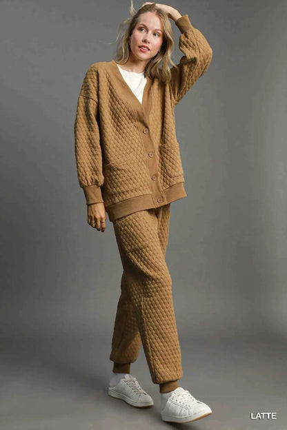 Umgee Button-Up Jacquard Cardigan