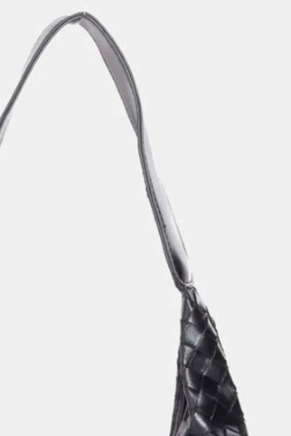 Fame Woven Faux Leather Tote Bag