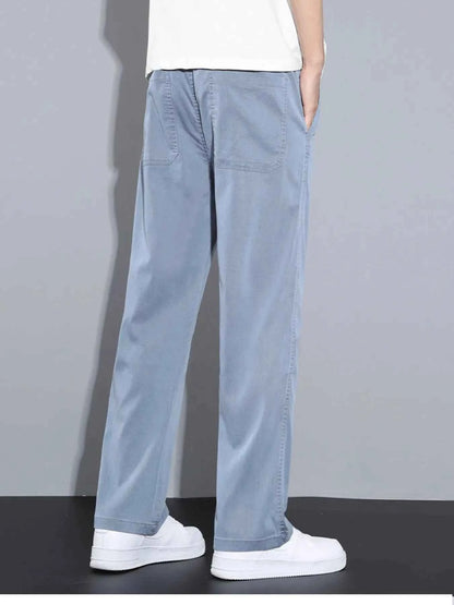 Men's Plus Size Casual Wide Leg Drawstring Pants