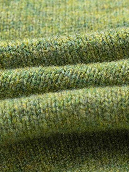 Men's Letter Ribbed Hem Round Neck Sweater