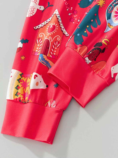 Children's Christmas Print Pajama Set