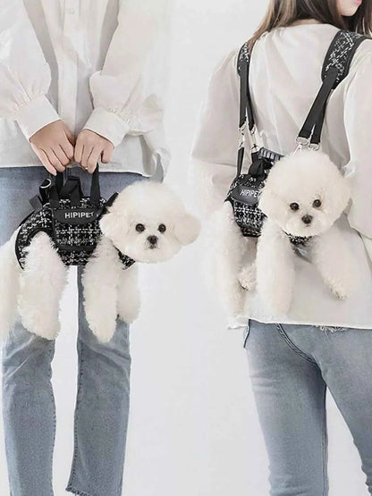 Plaid Pet Collar Harness and Leash Set